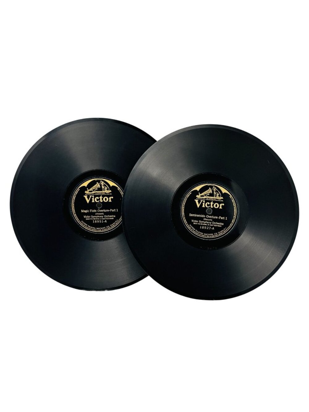 Victor Symphony Orch Semiramide Overture 10in 78 RPM Victor 18927 / 18951 2-Pack